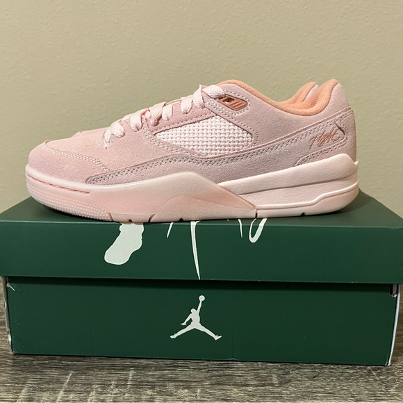Jordan Women’s Pink Suede Low-Top Sneaker - Picture 2 of 7